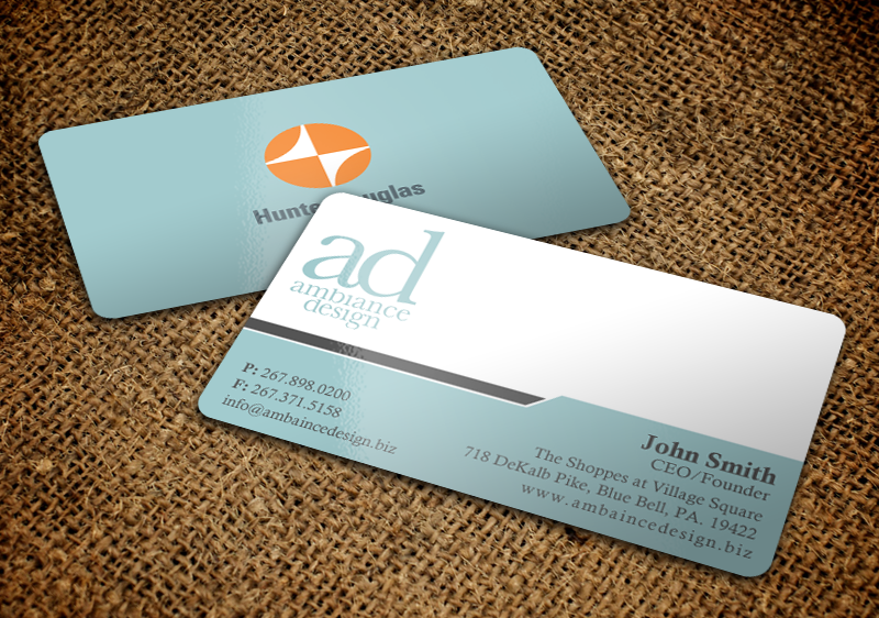 Business Card Design by chandrayaan.creative for ambiance design | Design #11025684