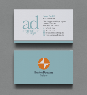 Design de Carte de Visite par chandrayaan.creative pour ambiance design | Design : #11025689