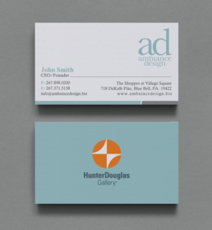 Design de Carte de Visite par chandrayaan.creative pour ambiance design | Design : #11025691