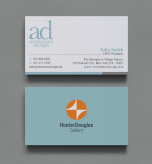 Design de Carte de Visite par chandrayaan.creative pour ambiance design | Design : #11025700