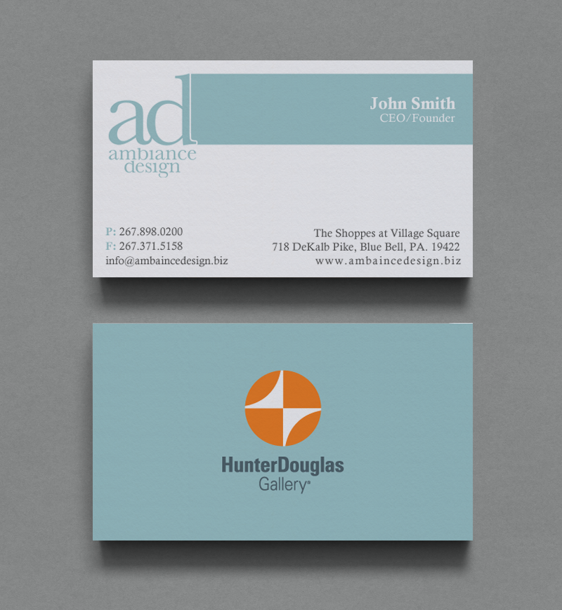 Business Card Design by chandrayaan.creative for ambiance design | Design #11025701
