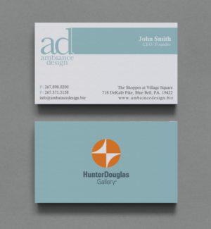 Design de Carte de Visite par chandrayaan.creative pour ambiance design | Design : #11025701