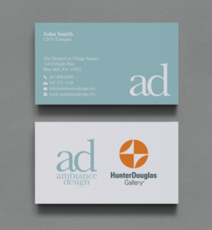 Design de Carte de Visite par chandrayaan.creative pour ambiance design | Design : #11025702
