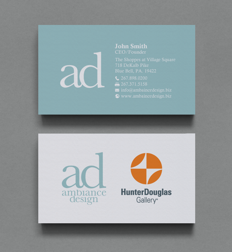 Business Card Design by chandrayaan.creative for ambiance design | Design #11025704