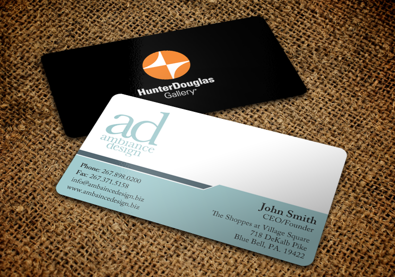 Business Card Design by chandrayaan.creative for ambiance design | Design #11035923