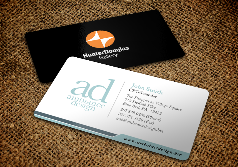 Business Card Design by chandrayaan.creative for ambiance design | Design #11035925
