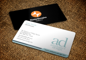 Design de Carte de Visite par chandrayaan.creative pour ambiance design | Design : #11035926