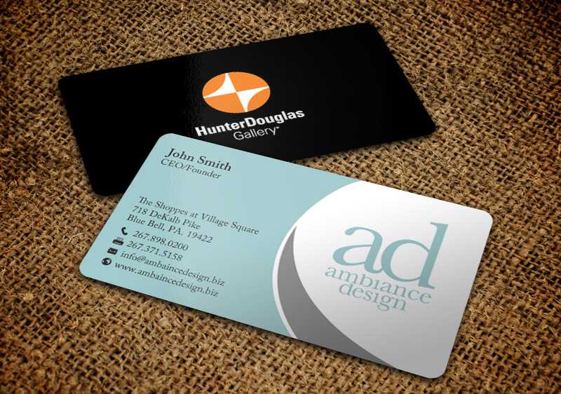 Business Card Design by chandrayaan.creative for ambiance design | Design #11035929