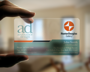 Window Treatment specialists need business card design | Visitenkarten-Design von chandrayaan.creative