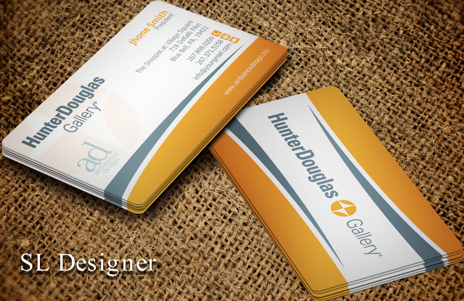Business Card Design by SL Designer for ambiance design | Design #11025786