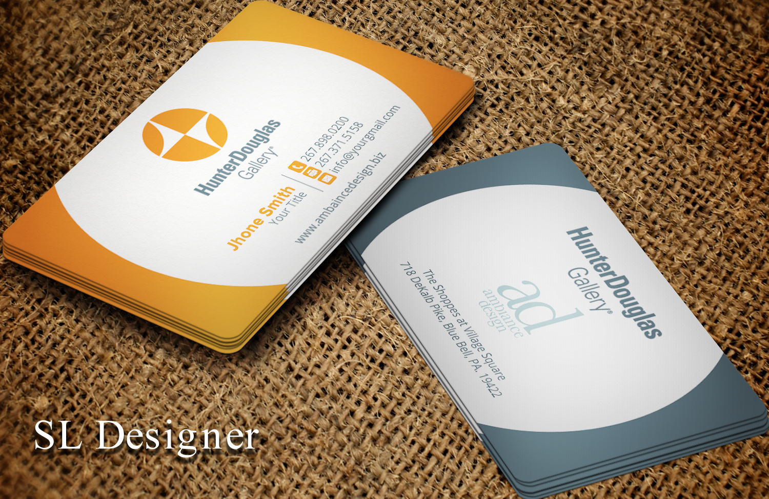 Business Card Design by SL Designer for ambiance design | Design #11025793