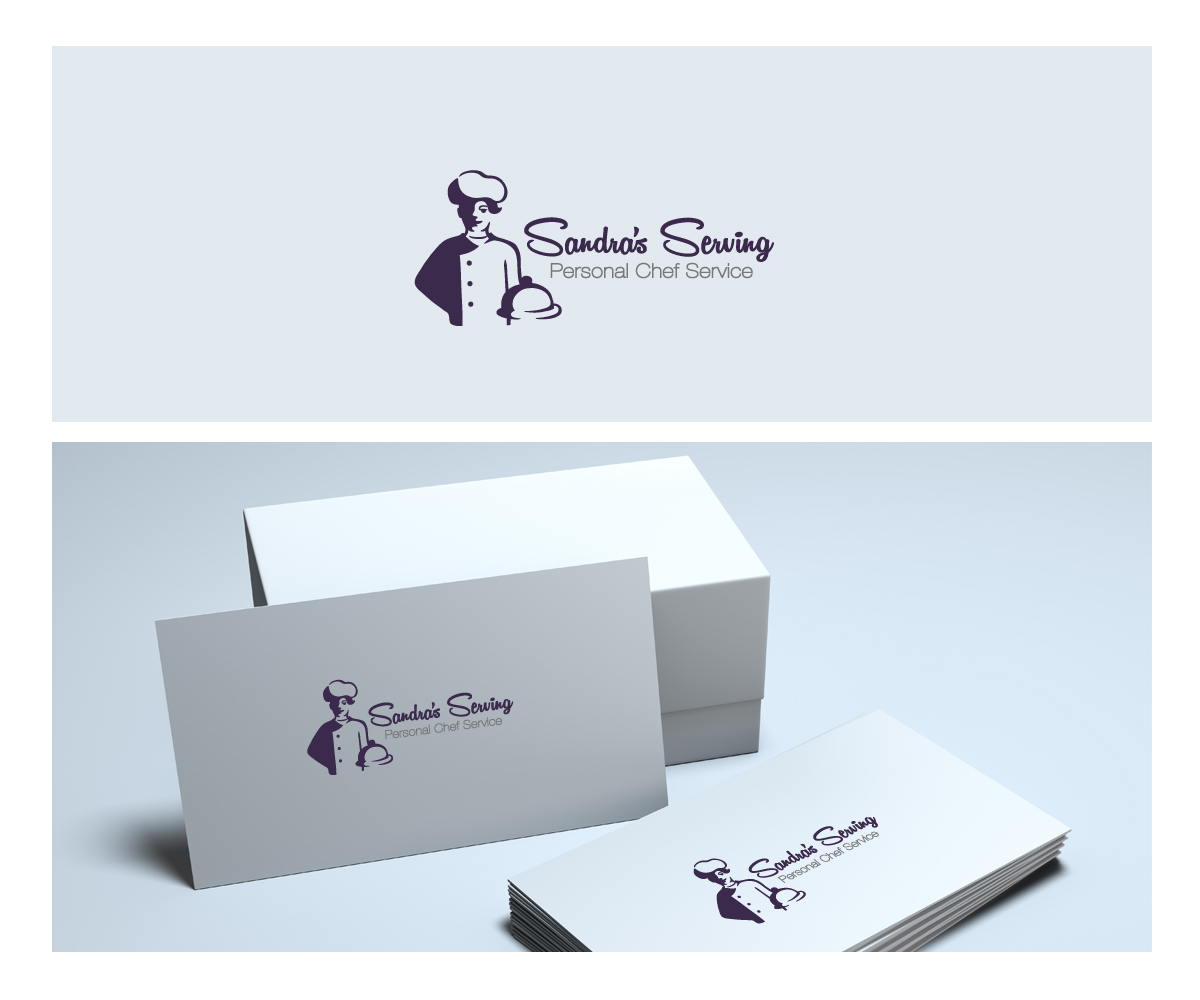 Logo Design by Frontino graphic studio for Sandra's Serving Personal Chef Service | Design #2279616