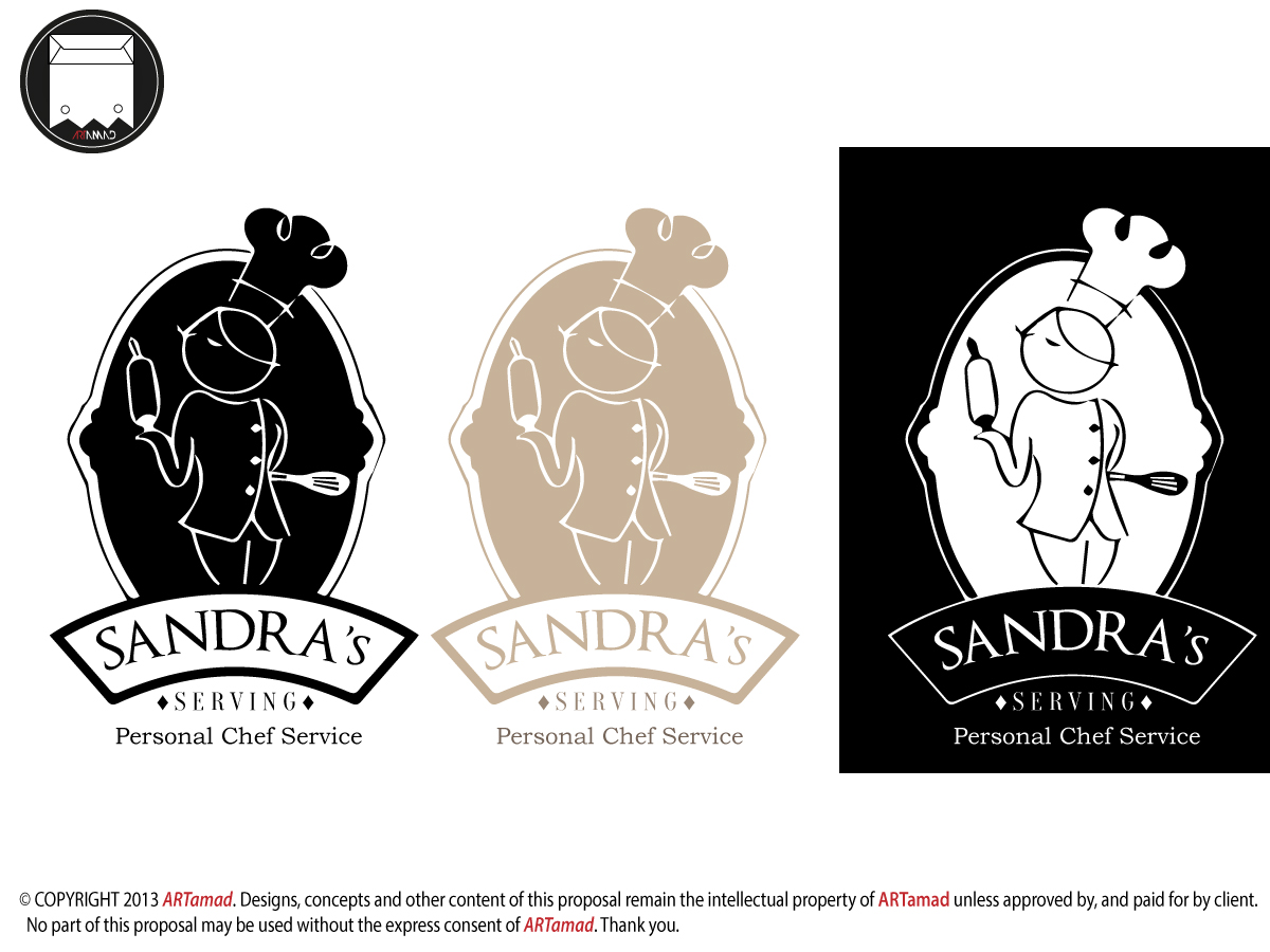 Logo Design by ARTMD for Sandra's Serving Personal Chef Service | Design #2278634