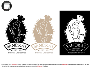 Logo Design by ARTMD for Sandra's Serving Personal Chef Service | Design: #2278634