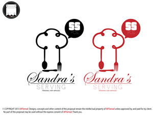 Logo Design by ARTMD for Sandra's Serving Personal Chef Service | Design: #2280012