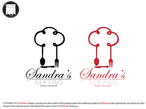 Logo Design by ARTMD for Sandra's Serving Personal Chef Service | Design: #2280015