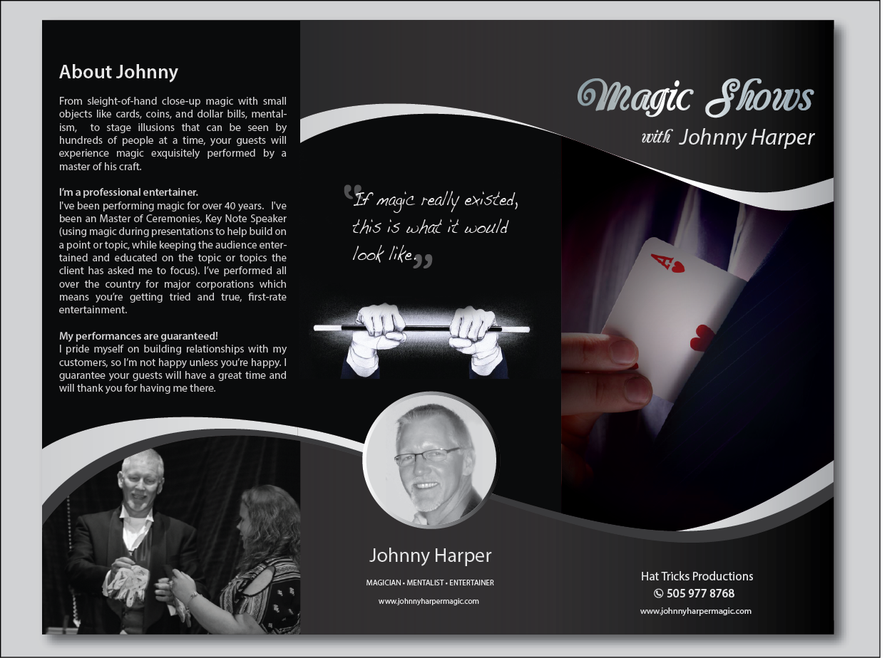 Flyer Design by alex989 for Hat Tricks Productions | Design #11095182