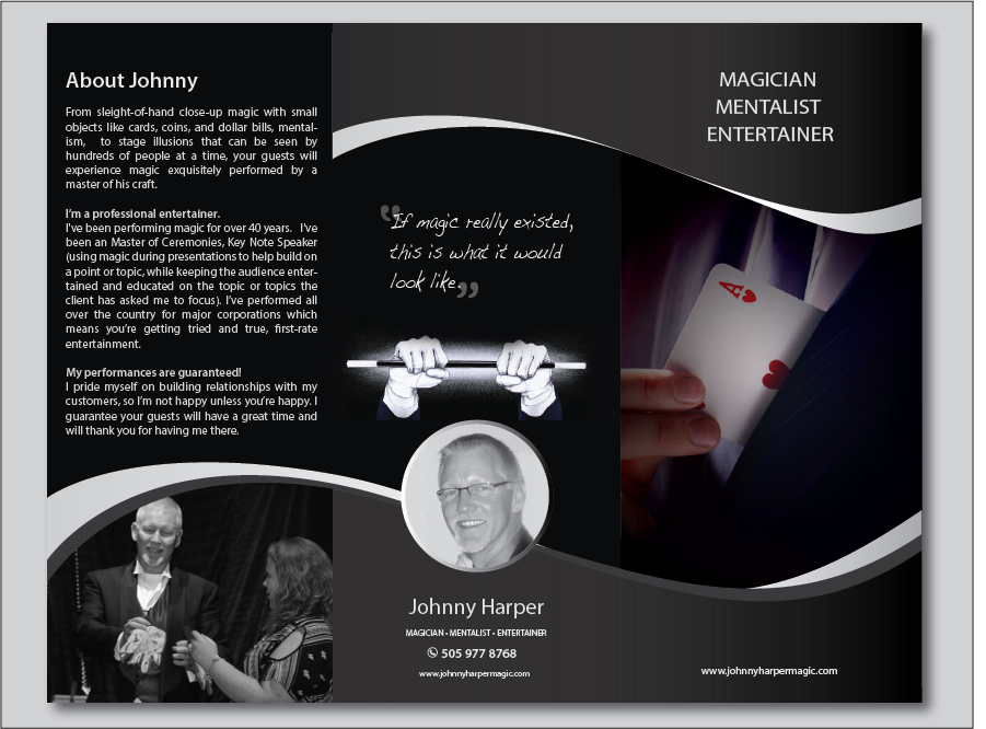 Flyer Design by alex989 for Hat Tricks Productions | Design #11099334