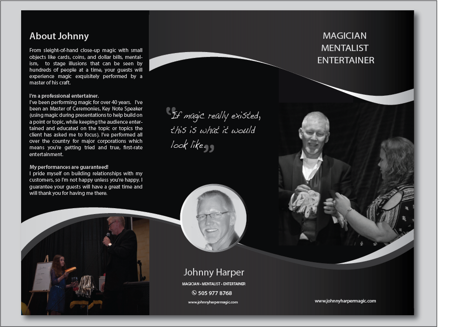 Flyer Design by alex989 for Hat Tricks Productions | Design #11170748