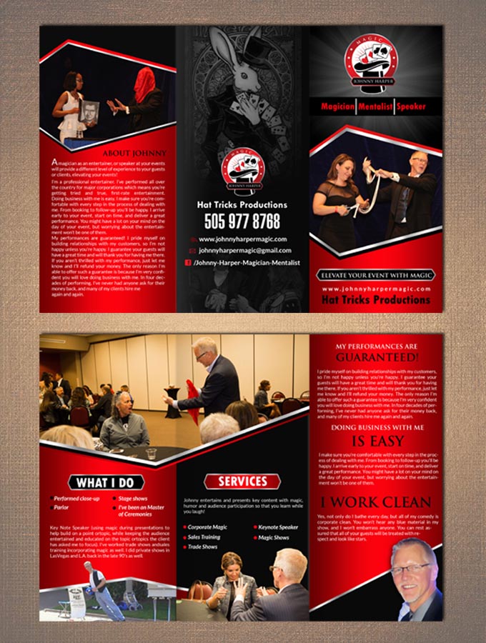 Flyer Design by creative.bugs for Hat Tricks Productions | Design #11194922