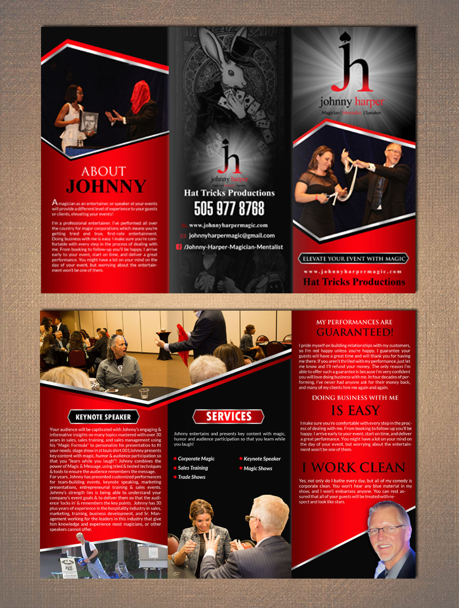 Design de Flyer par creative.bugs pour Hat Tricks Productions | Design #11238173