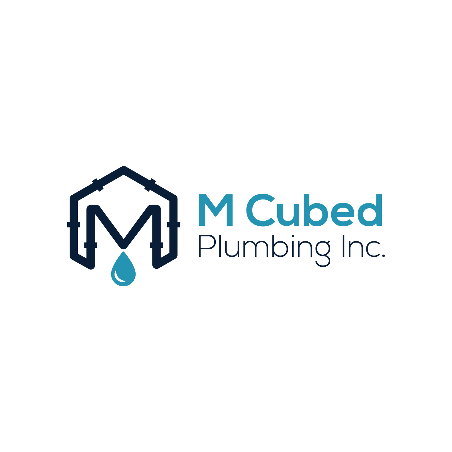 Logo Design by Arun.K for M Cubed Plumbing Inc. | Design #11165223