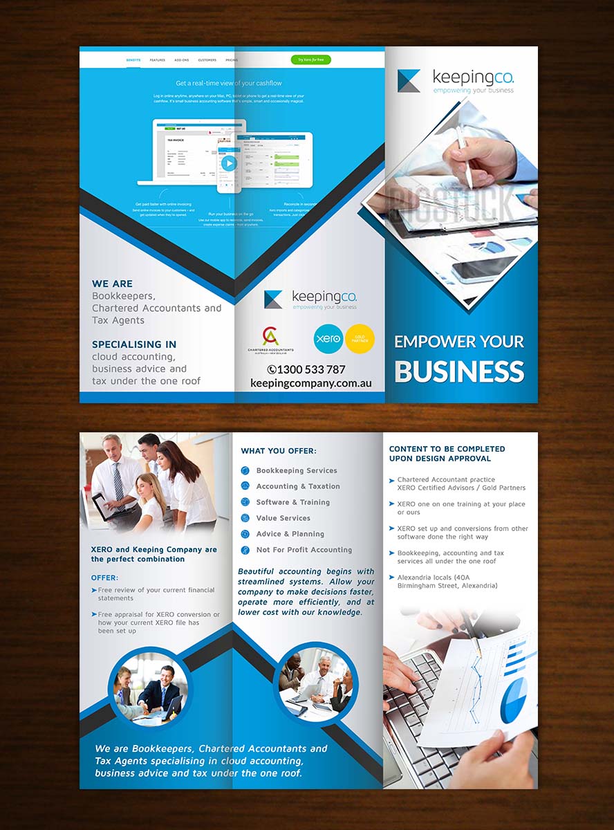 Brochure Design by creative.bugs for Keeping Company | Design #11053422