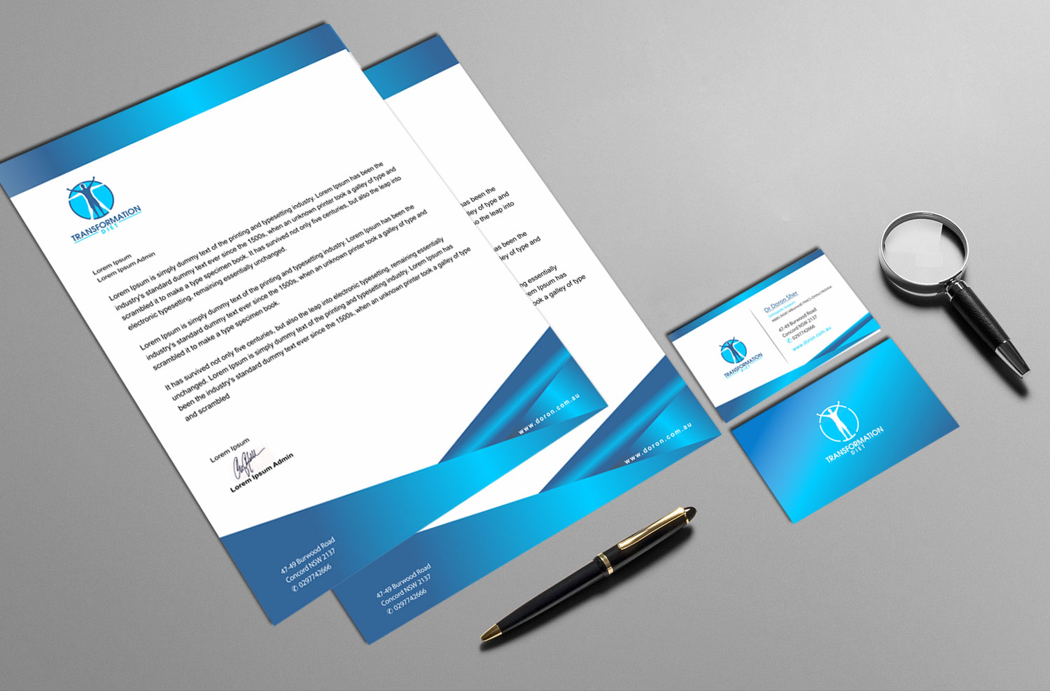modern professional business stationery design for a company by
