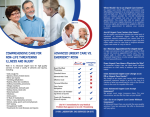 Very professional Urgent Care TRI FOLD brochure  | Flyer Design by Pinky 