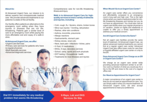 Flyer Design by Ramaling Belkote for Advanced urgent Care | Design: #11045254