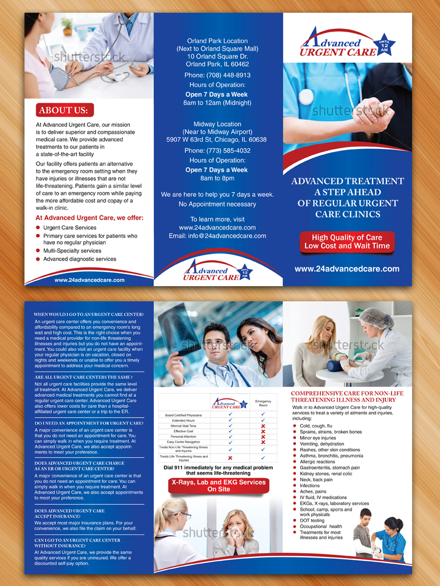 Flyer Design by Sarmishtha Chattopadhyay_loginchange for Advanced urgent Care | Design #11063656