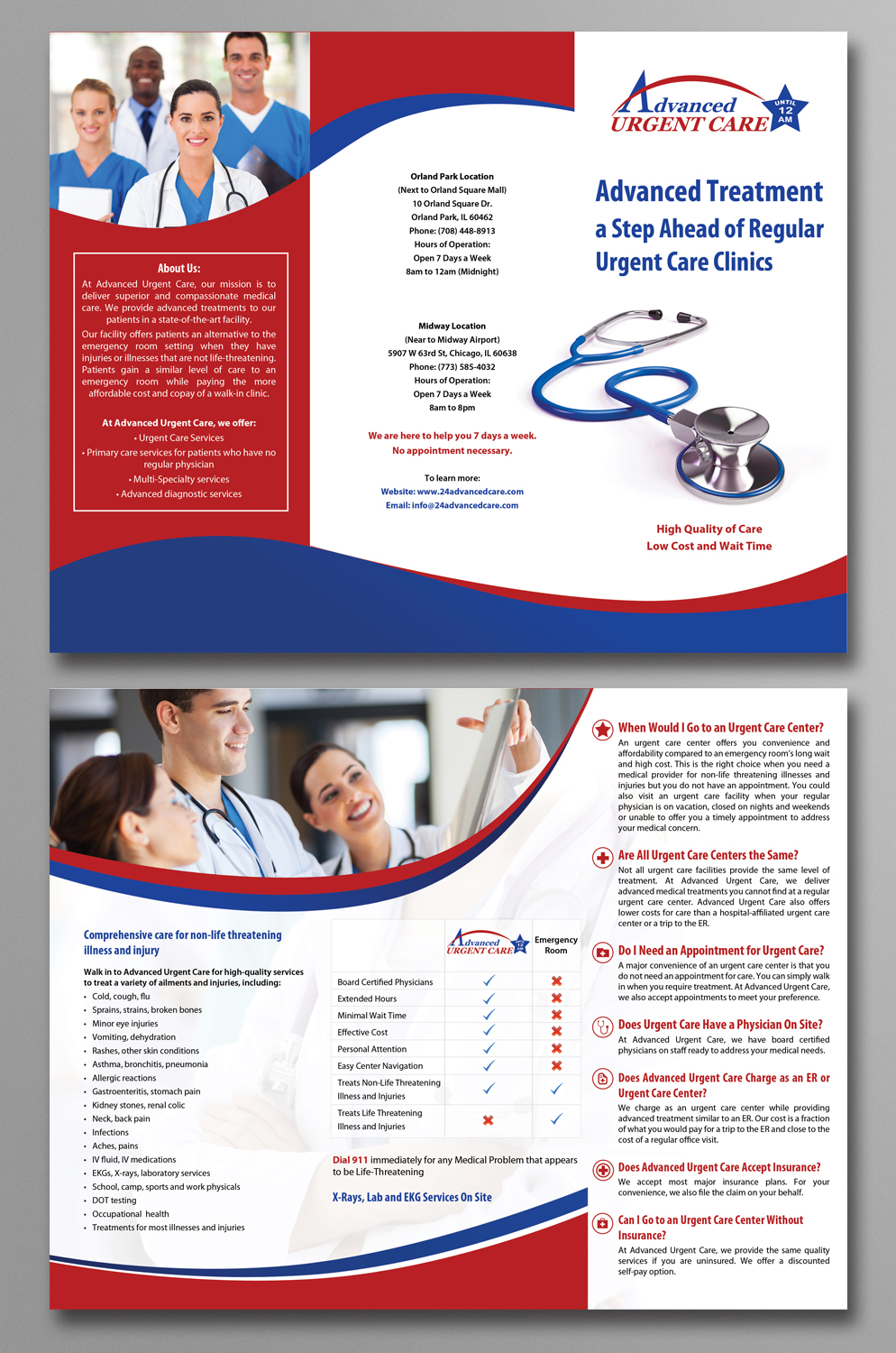 Flyer Design by SY for Advanced urgent Care | Design #11046592