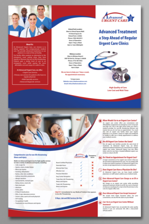 Design de Flyer par SY pour Advanced urgent Care | Design #11046592