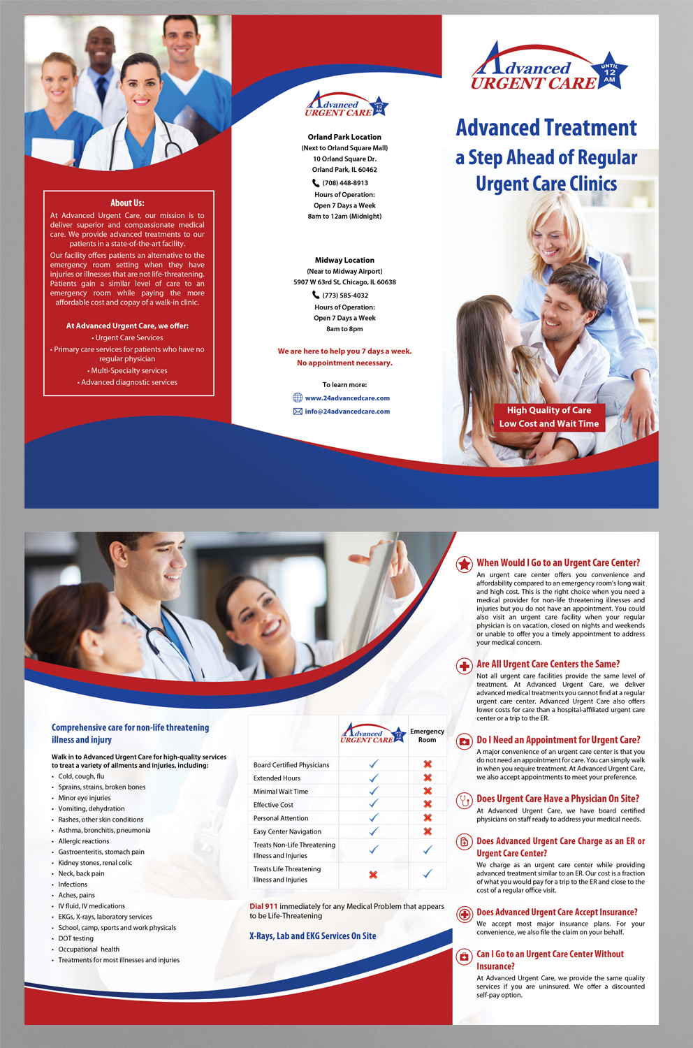 Flyer Design by SY for Advanced urgent Care | Design #11065467