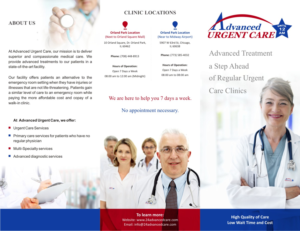 Design de Flyer par Devendra Sharma pour Advanced urgent Care | Design #11079541