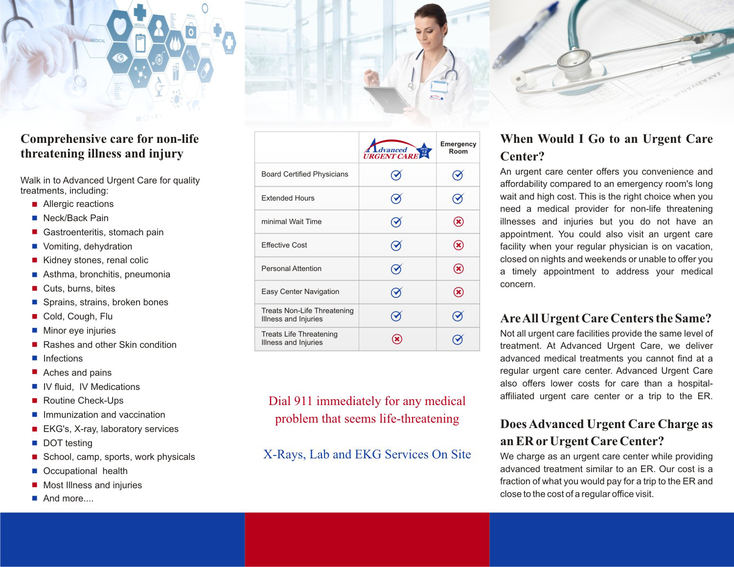 Flyer Design by Devendra Sharma for Advanced urgent Care | Design #11079547