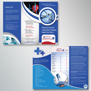 Very professional Urgent Care TRI FOLD brochure  | Flyer Design by SAI DESIGNS