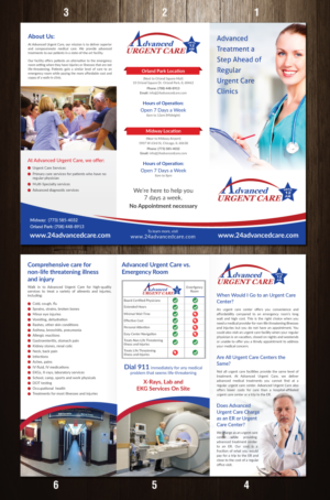 Flyer Design by meet007 for Advanced urgent Care | Design: #11055995
