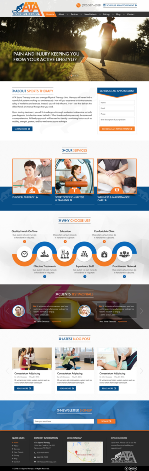 Website Design For Physical Therapy/Sports Massage Clinic | Web-Design von Sbss