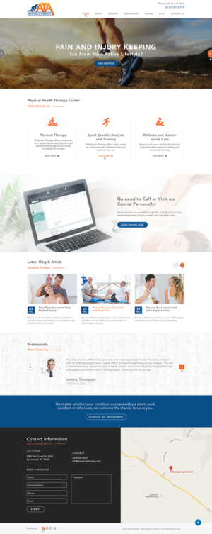Website Design For Physical Therapy/Sports Massage Clinic | Web-Design von Ved Web Services