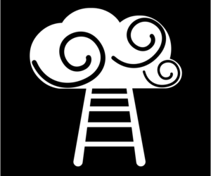 Cloud Nine B&W, Minimalist Illustration | Illustration Design by Kyeong
