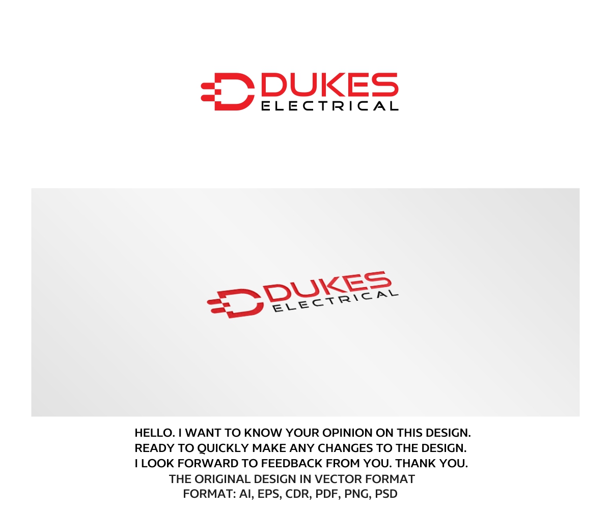 Logo Design by artsterdam for Dukes Electrical | Design #11061163