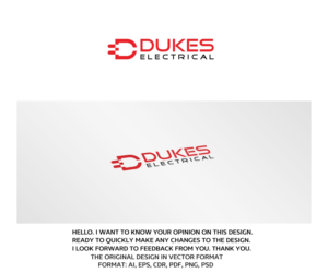 Logo Design by artsterdam for Dukes Electrical | Design: #11061163