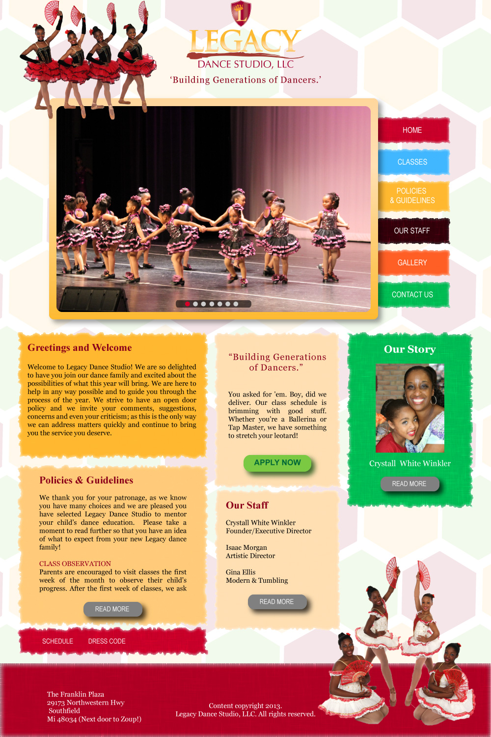 Web Design by Damodar Lohani for Legacy Dance Studio, LLC | Design #2287724