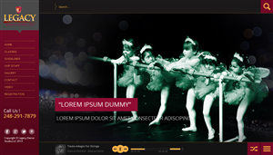 Web Design par Da Miracle pour Legacy Dance Studio, LLC | Design : #2299789