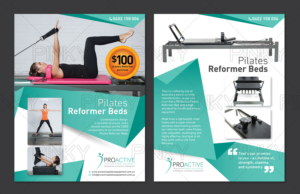 Pro Active Pilates Equipment flyer | Diseño de Flyer por Pinky 