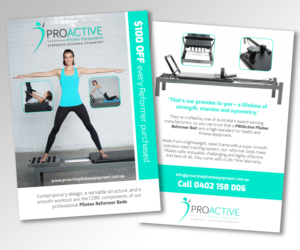 Pro Active Pilates Equipment flyer | Design de Flyer par andrew3344