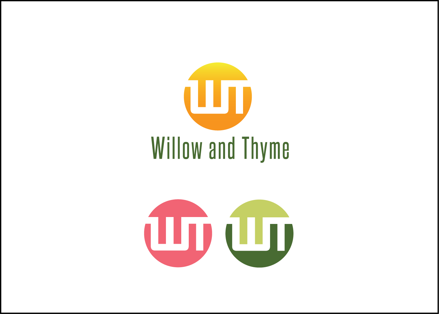 Logo Design by Boink for Willow and Thyme | Design #11160061
