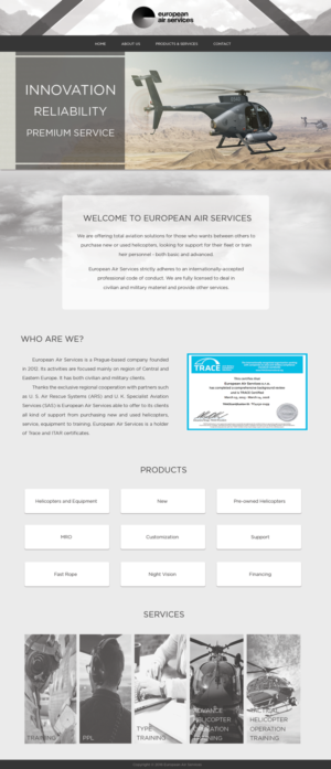 European Air Services | Web Design par aniep