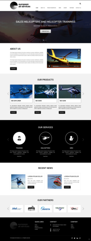 Diseño Web por pb para European Air Service | Diseño: #11067062